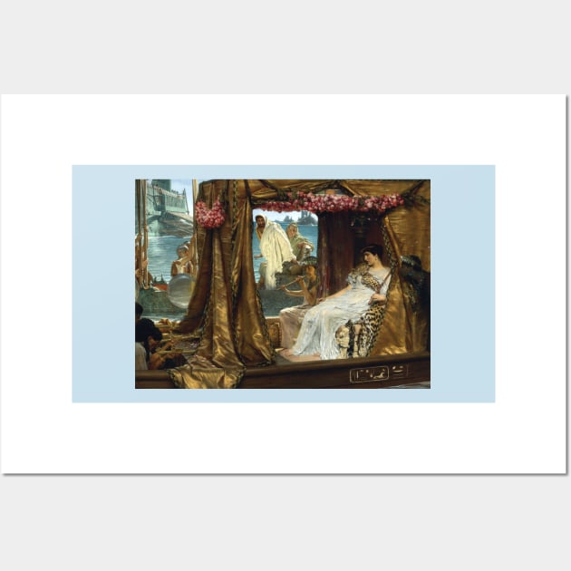 The Meeting of Antony and Cleopatra, 41 BC - Sir Lawrence Alma-Tadema Wall Art by forgottenbeauty